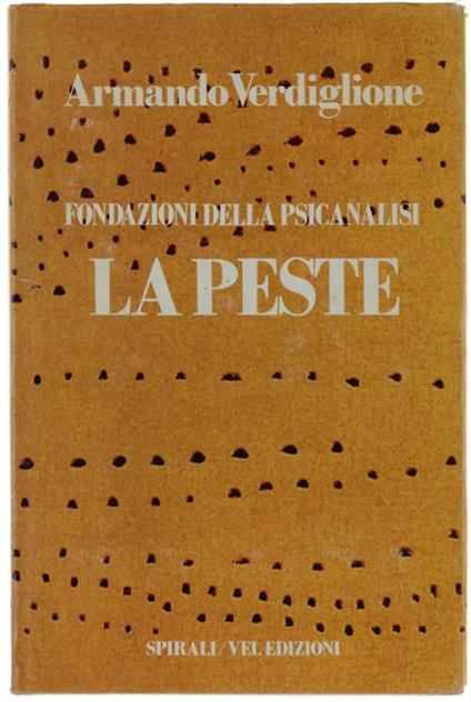 La peste - Armando Verdiglione - copertina