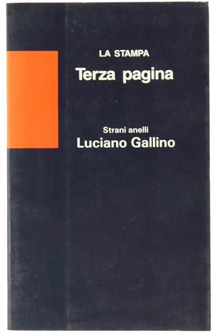 Strani anelli. La società dei moderni - Luciano Gallino - copertina