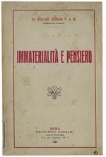 Immaterialità E Pensiero