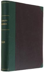 Bibliografia Ortopedica. Anno Xxii. 1939. Annata Completa