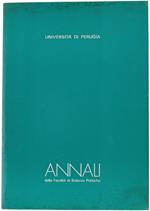 Annali Della Facoltà Di Scienze Politiche. Anni Accademici 1970-72. N. 11