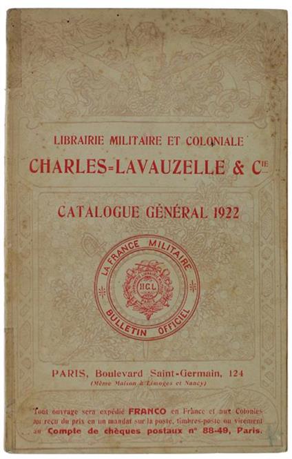 Catalogue General 1922 - copertina