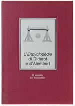 L' Encyclopédie Di Diderot E D'Alembert