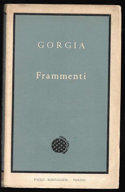 Frammenti - Gorgia - copertina