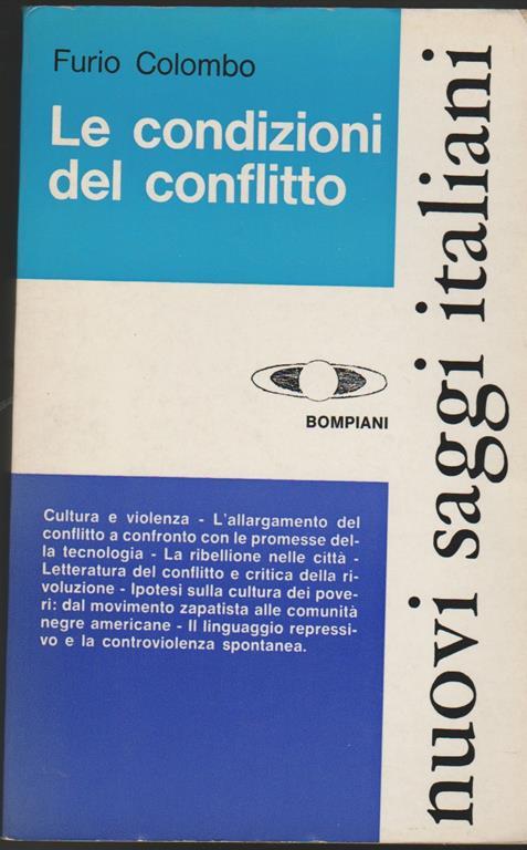 Le condizioni del conflitto - Furio Colombo - copertina