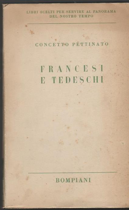 Francesi e tedeschi - Concetto Pettinato - copertina