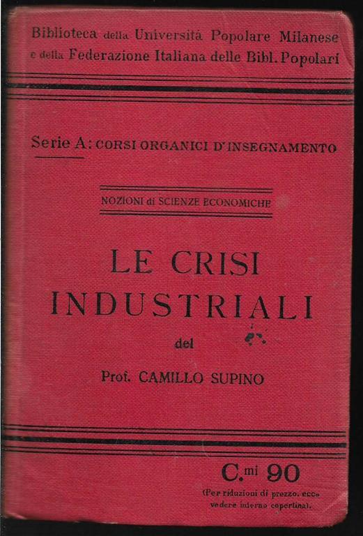 Le crisi industriali - Camillo Supino - copertina