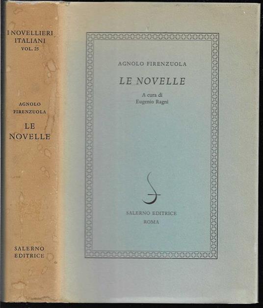 Le novelle - Agnolo Firenzuola - copertina