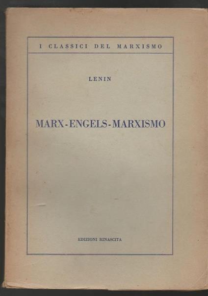 Marx-Engels-Marxismo - Lenin - copertina