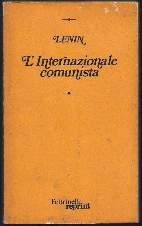 L' Internazionale Comunista (senza data di stampa) - Lenin - copertina