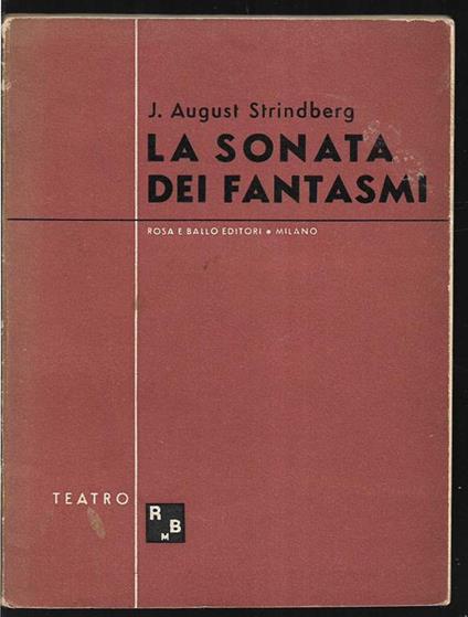 La sonata dei fantasmi (1907) - August Strindberg - copertina