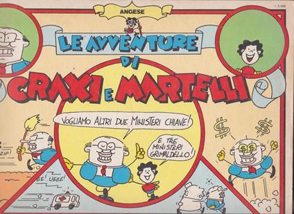 Le avventure di Craxi e Martelli - Angese - copertina