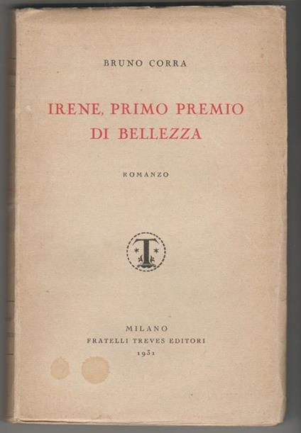 Irene, primo premio di bellezza - Bruno Corra - copertina