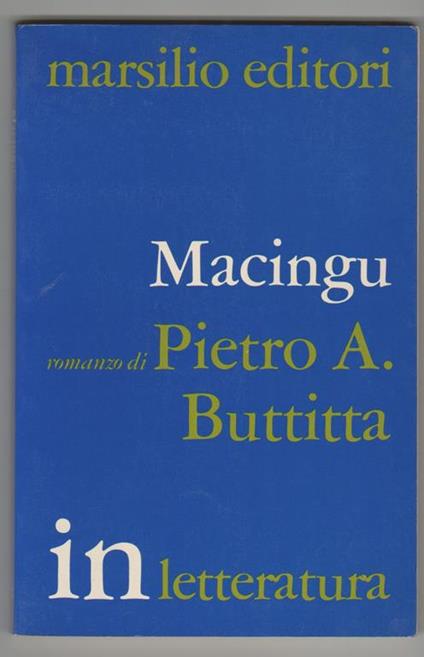 Macingu Un'ipotesi di romanzo - Pietro A. Buttitta - copertina