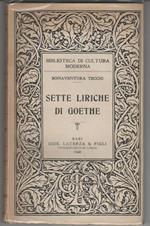 Sette liriche di Goethe