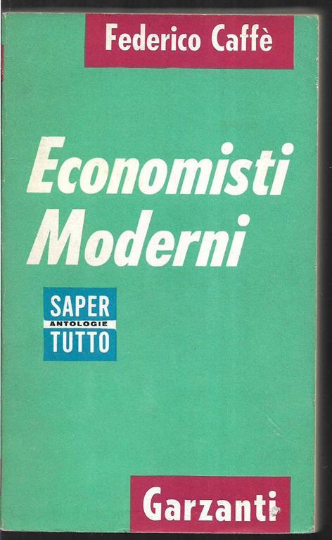 Economisti moderni - Federico Caffè - copertina