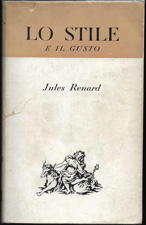 Lo stile e il gusto - Jules Renard - copertina