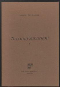 Taccuini Sahariani I - Massimo Baistrocchi - copertina