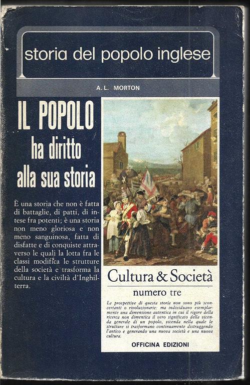 Storia del popolo inglese - Arthur Leslie Morton - copertina