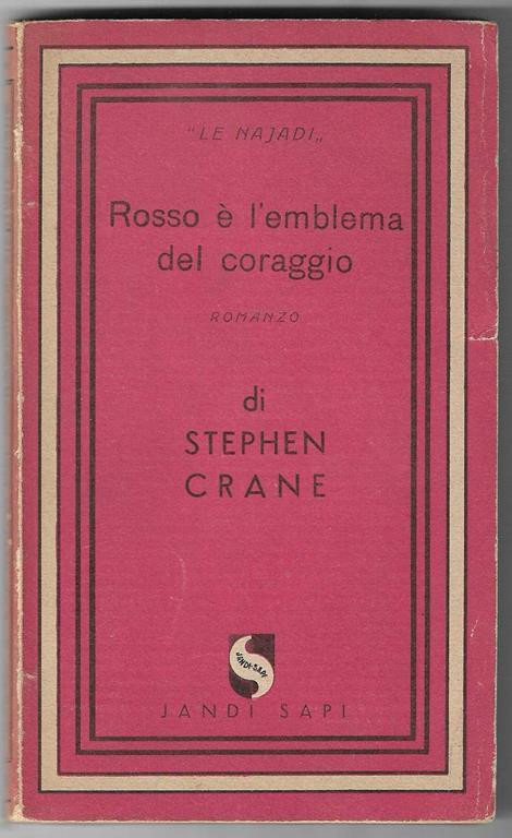 Rosso é l'emblema del coraggio - Joseph Crane - copertina