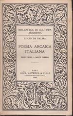 Poesia arcaica italiana Buon umore a Monte Cassino