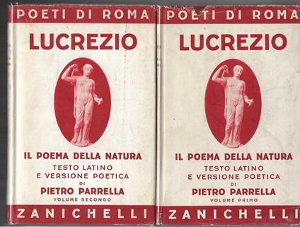 Il poema della Natura Testo latino e versione poetica di Pietro Parrella. Testo Latino A Fronte - Tito Lucrezio Caro - copertina