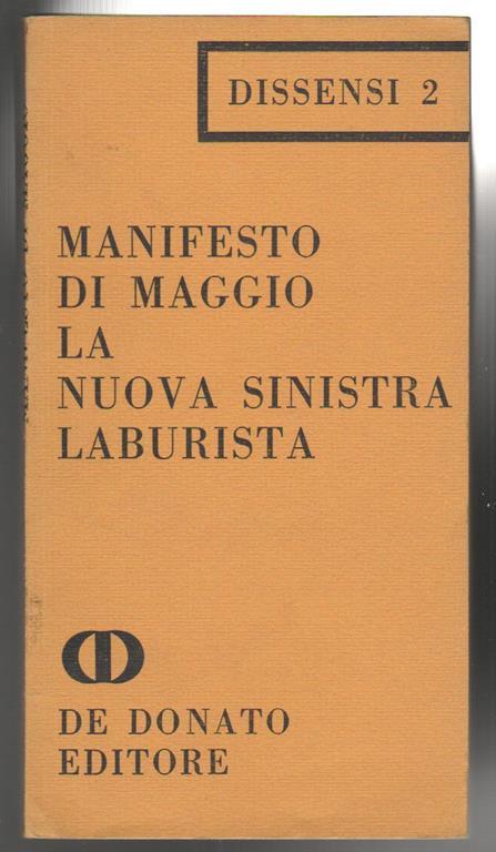 Manifesto di maggio La nuova sinistra laburista - copertina