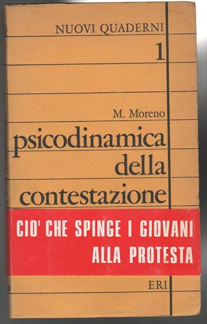 Psicodinamica della contestazione - Mario Moreno - copertina