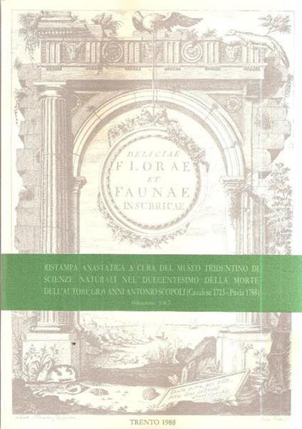 Deliciae Florae Et Faunae In Subricae - Giovanni Antonio Scopoli - copertina