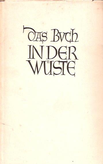 Das Buch In Der Wuste - Martin Buber - copertina