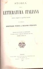 Storia Della Letteratura Italiana Dalle Origini Ai Giorni Nostri