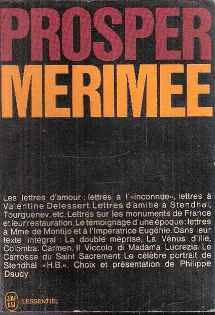 Prosper Merimee - Prosper Mérimée - copertina