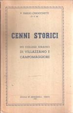 Cenni Storici Dei Collegi Serafici Di Villazzano E Campomaggiore