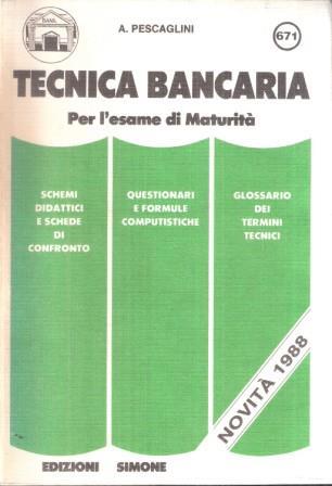 Tecnica bancaria - Antonio Pescaglini - copertina