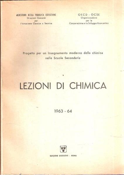 Lezioni Di Chimica 1963-64 - copertina