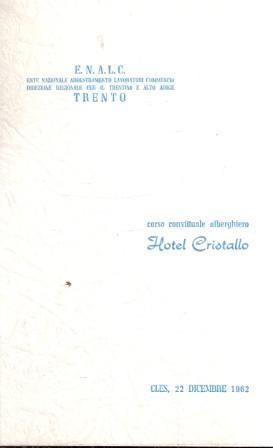 Menù Del Corso Convittuale Alberghiero - copertina