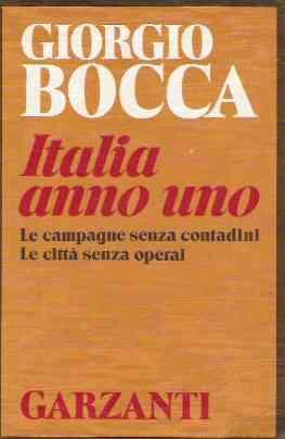 Italia anno uno - Giorgio Bocca - copertina