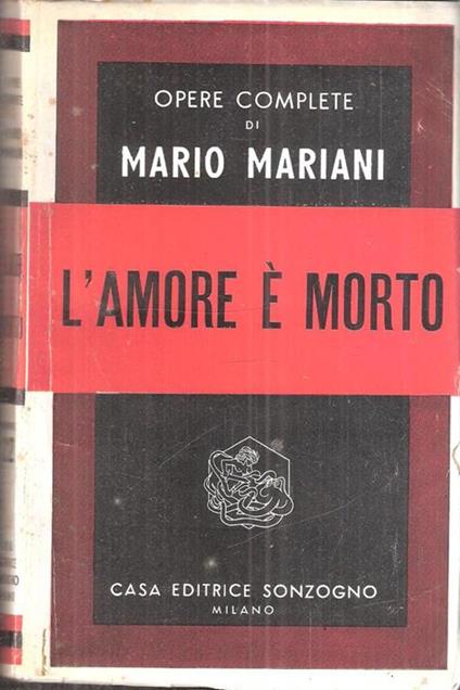 L' amore é Morto - Mario Mariani - copertina