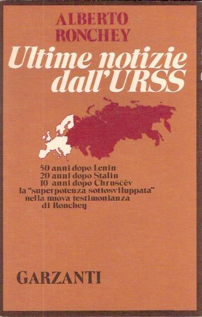 Ultime notizie dall'URSS - Alberto Ronchey - copertina