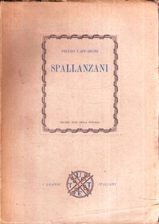 Spallanzani - Pietro Capparoni - copertina