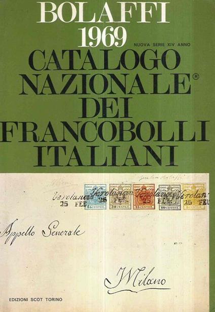 Bolaffi 1969 - Catalogo Nazionale Dei Francobolli Italiani - copertina