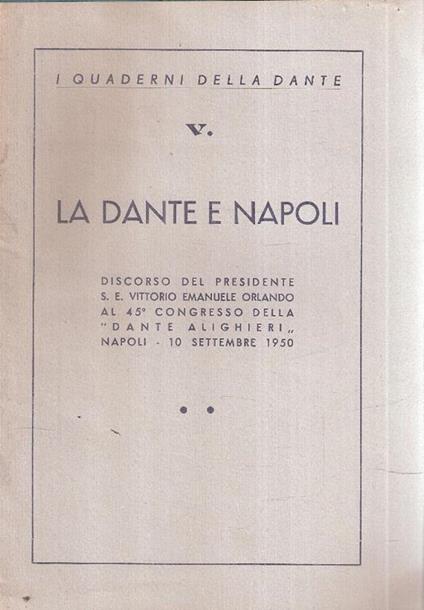 La Dante E Napoli - copertina