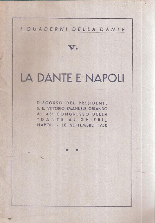 La Dante E Napoli - copertina