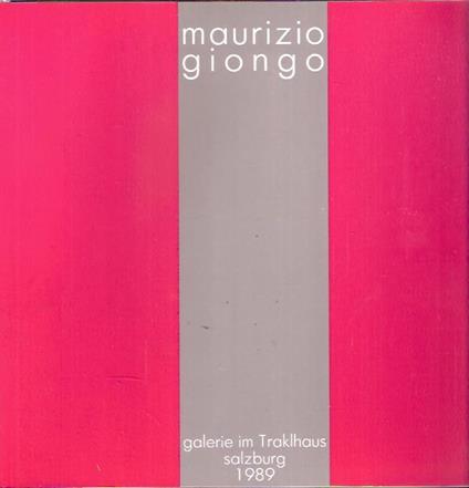 Maurizio Giongo - copertina