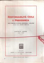 Responsabilità Civile E Previdenza Vol. Xxxi