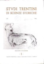 Studi Trentini Di Scienze Storiche 1/82. Sezione Seconda