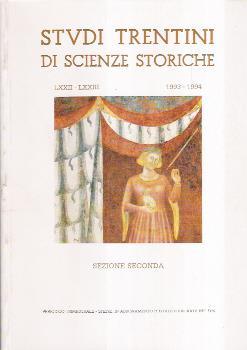 Studi Trentini Di Scienze Storiche 1993-1994 - Sezione Seconda - copertina