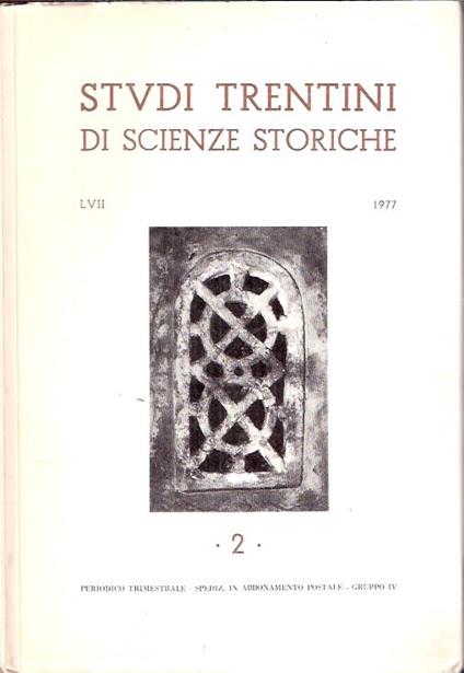 Studi Trentini Di Scienze Storiche 2/77 - copertina