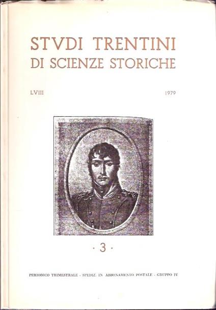 Studi Trentini Di Scienze Storiche 3. Lviii/79 - copertina