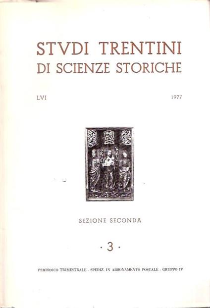 Studi Trentini Di Scienze Storiche 3/77. Sezione Seconda - copertina